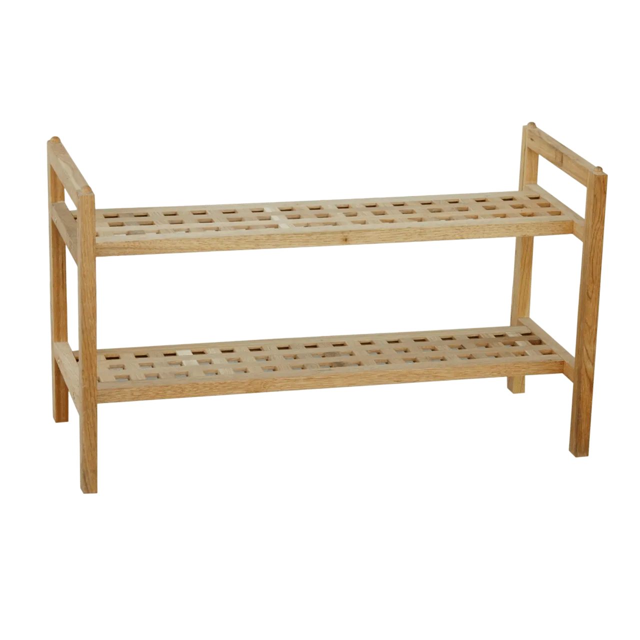 Chinese Walnut Wood 2-Tier Shoe Rack