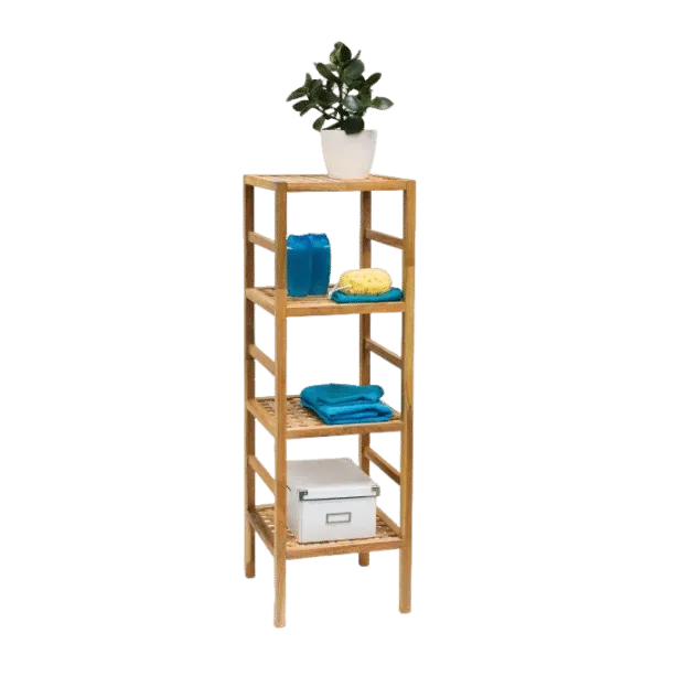 Chinese Walnut Wood 5-Tier Storage Shelves(Grid)