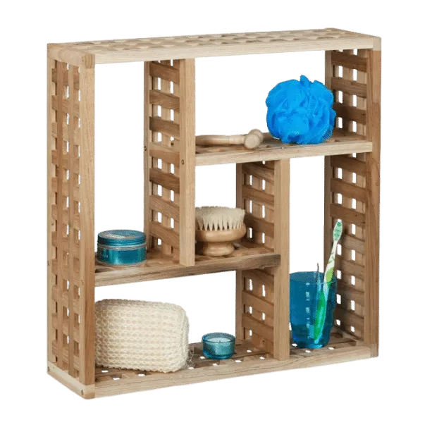 Chinese Walnut Wood Wall Rack（Grid）