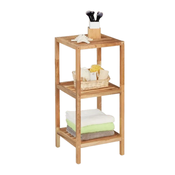 Chinese Walnut Wood 3-Tier Storage Shelves(Strip)