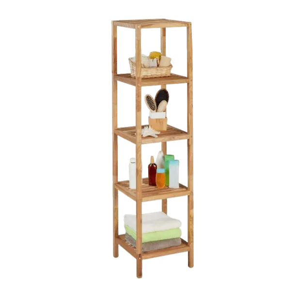 Chinese Walnut Wood 5-Tier Storage Shelves(Strip)