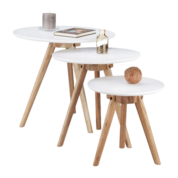 Chinese Walnut Wood Solid walnut wood 3pcs side table sets