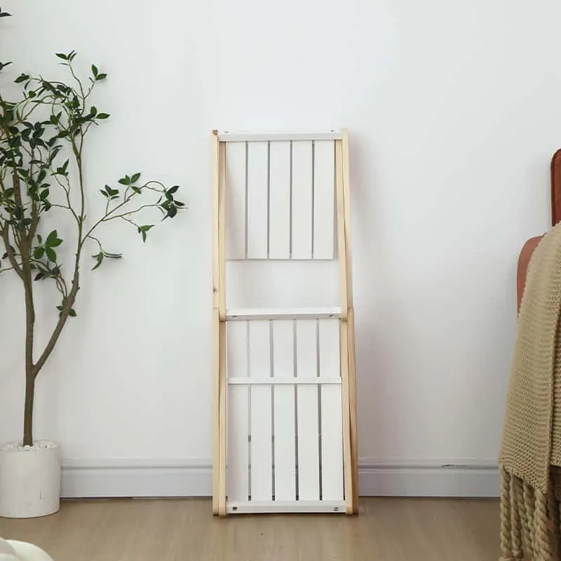 Chinese Walnut Wood 4-tier folding storage rack