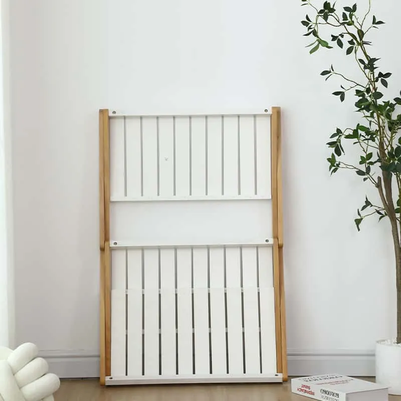 Chinese Walnut Wood 3-tier folding storage rack-wide