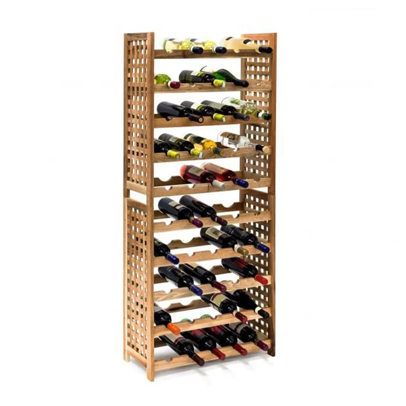 Chinese Walnut Wood Large walnut wood home use stackable wine rack