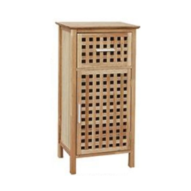 Chinese Walnut Wood Solid Chinese walnut wood bathroom cabinet with door(Grid design)