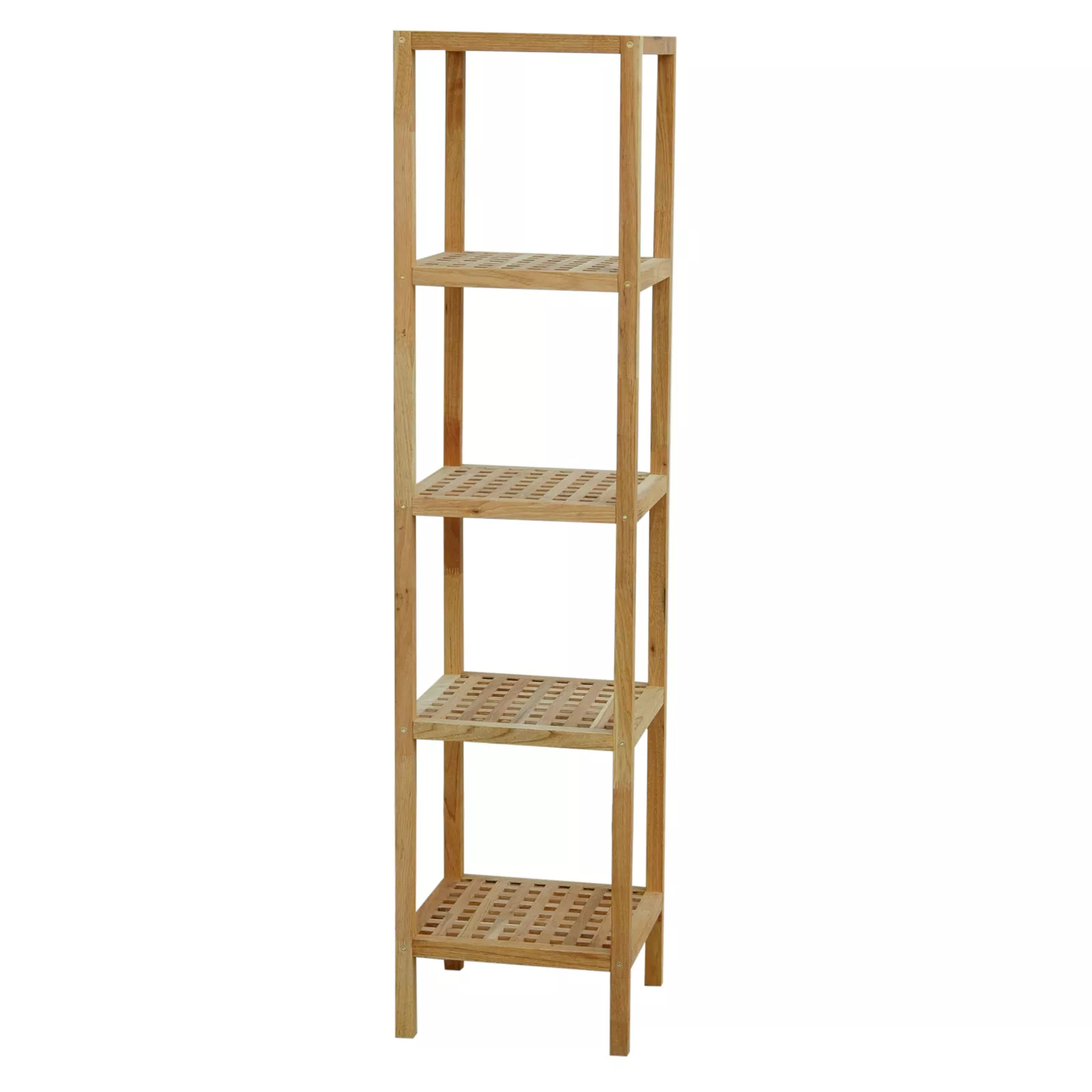 Chinese Walnut Wood 5tier solid walnut wood storage shelves(grid design)